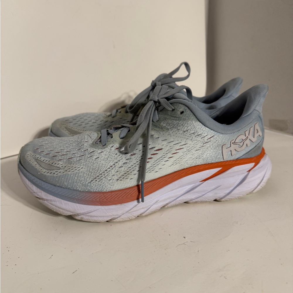 Hoka One One Women's Clifton 8 Blue Fog Size US 9 D Wide